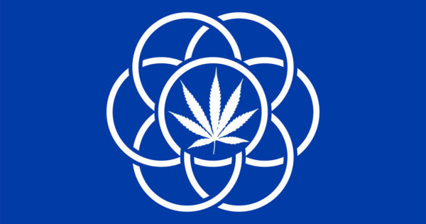 Drapeau de la Terre cannabis