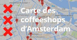 Carte des coffeeshops d'Amsterdam