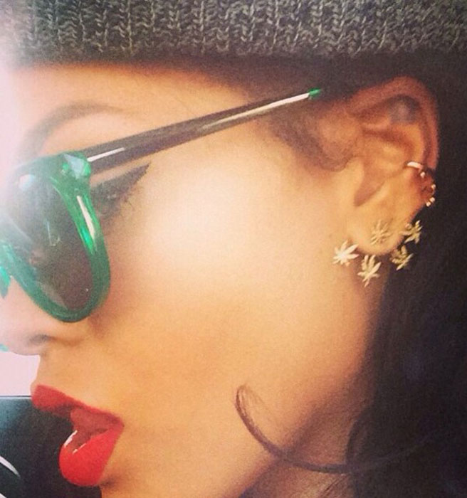 Bijoux cannabis de Rihanna