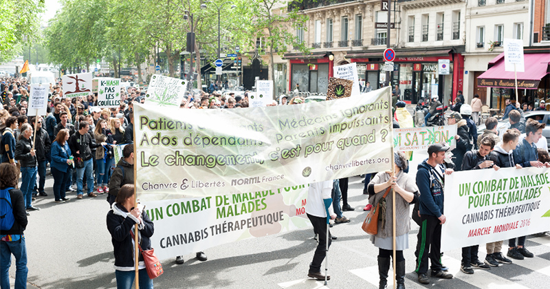 Marche mondiale du cannabis à Paris