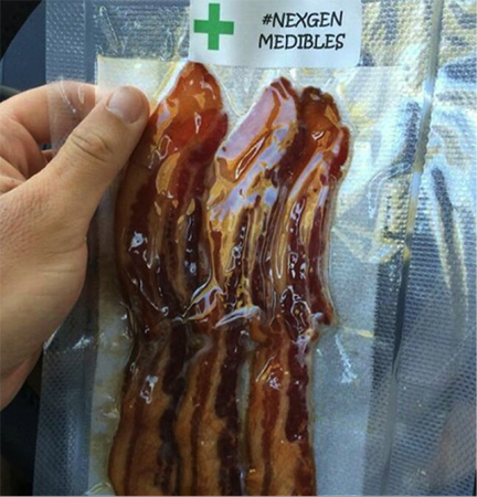 Bacon infusé au cannabis