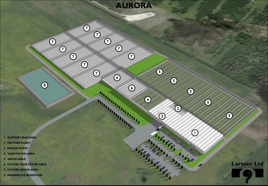 Plan de la future usine de cannabis