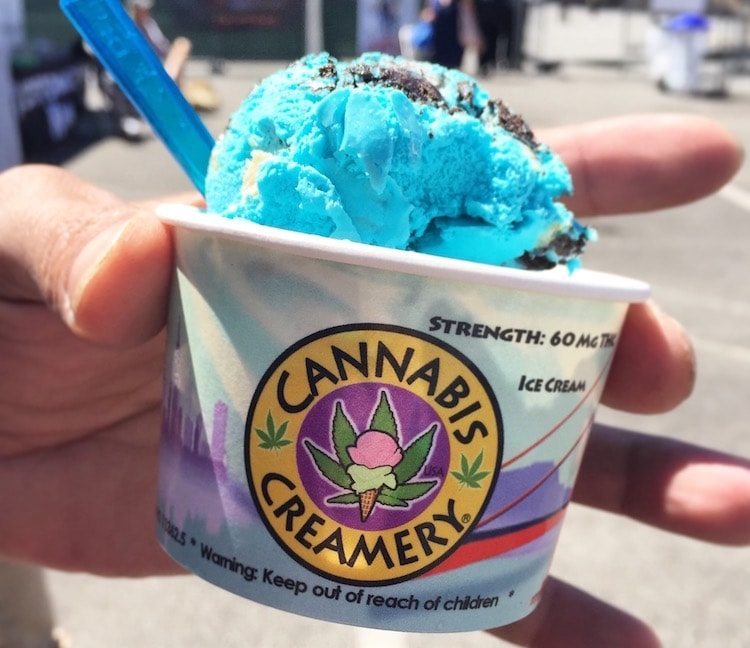 La glace au cannabis