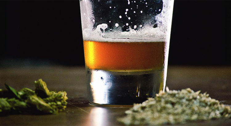Bière et cannabis