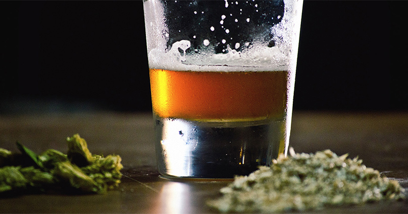 Bière et cannabis
