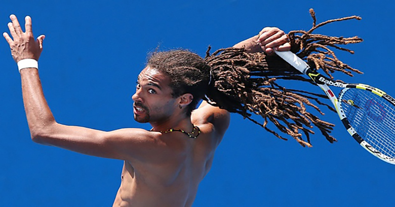 dustin brown le rasta roquette du tennis