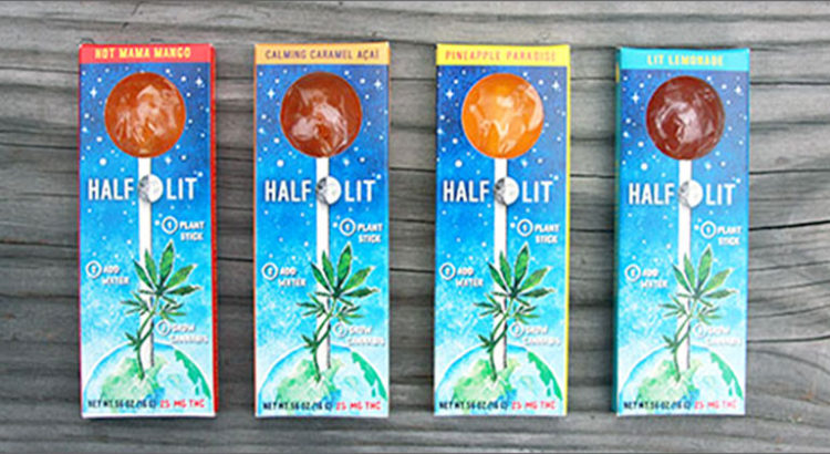 Half Lollipop : La sucette infusée au cannabis avec des graines à l'intérieur