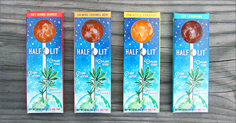 Half Lollipop : La sucette infusée au cannabis avec des graines à l'intérieur
