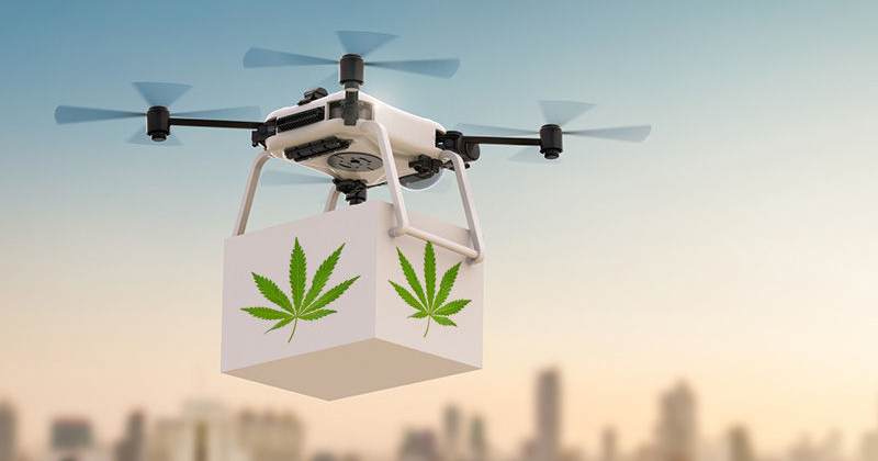 Livraison de weed par drone