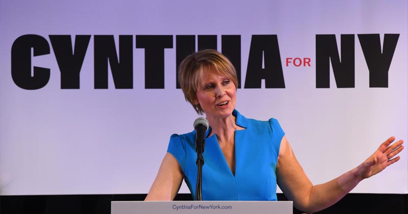 Cynthia Nixon en faveur de la légalisation du cannabis