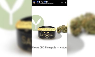 Publicité pour du CBD sur Snapchat