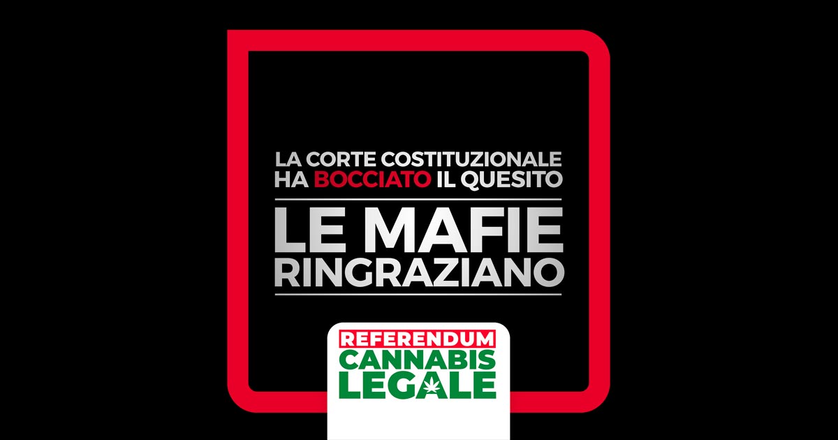 Rejet de la légalisation du cannabis en Italie