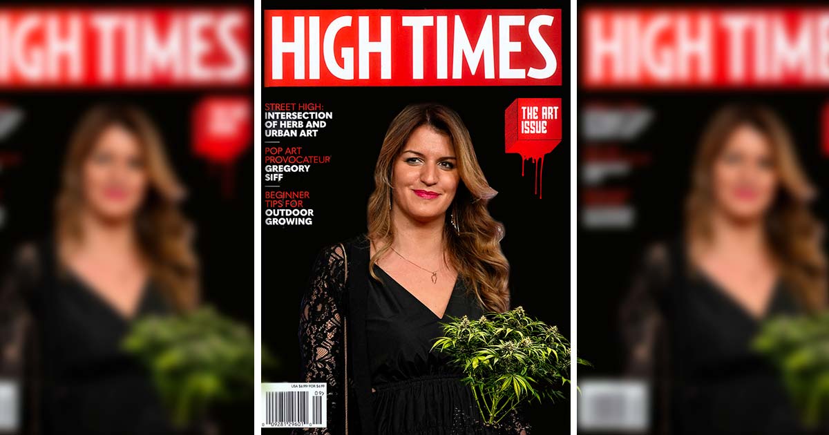 Marlène Schiappa en une de High Times