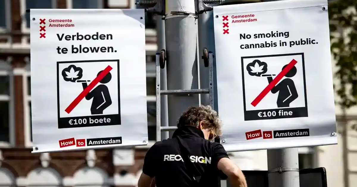 Interdiction de fumer du cannabis dans les rues d'Amsterdam