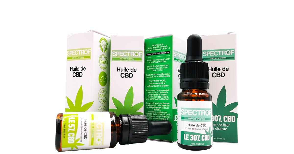 SpectrOf, huile CBD à spectre complet