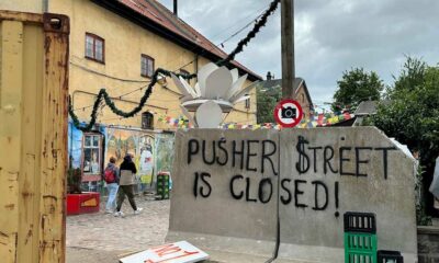 Fermeture de Pusher Street à Christiania