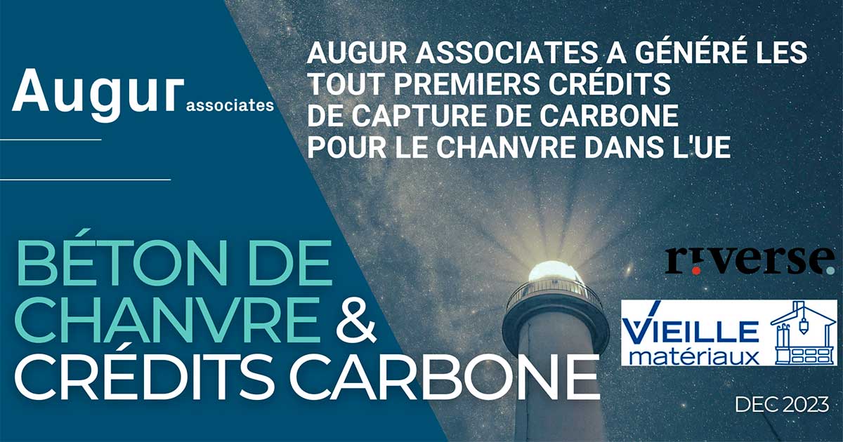 Crédit carbone pour du béton de chanvre