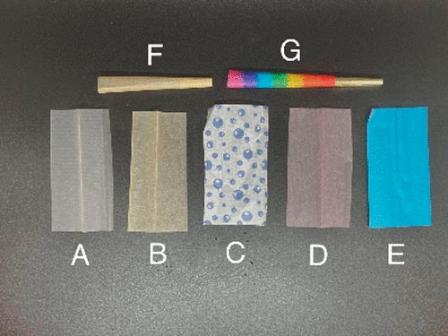 Papéis de enrolar diferentes