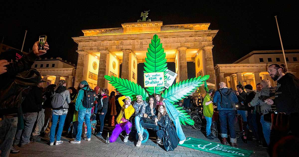 Fête de la légalisation du cannabis en Allemagne