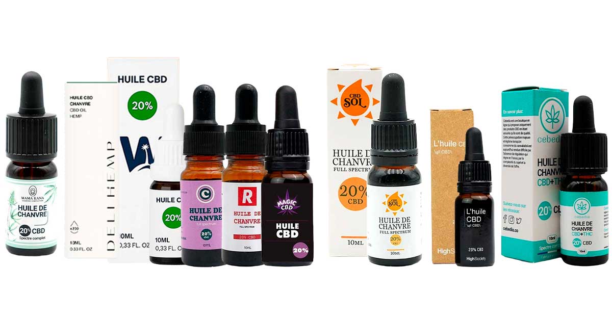 Meilleures huiles CBD