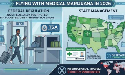 Avoir du cannabis en avion aux Etats-Unis