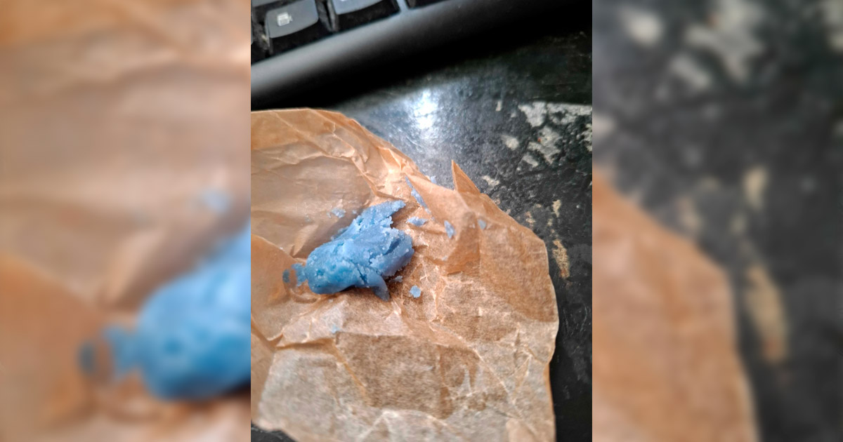 Blue hash at PINACA