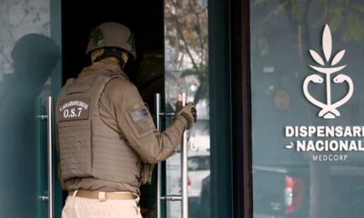 Raid on a cannabis dispensary in Chile